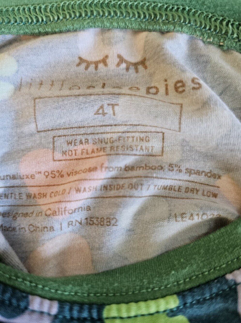 Lucky Retired LS Print 4T Long Sleeve Pants set - Picture 3 of 3